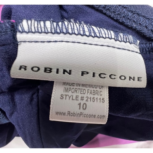 Robin Piccone Billie Twist Front One-Piece Swim Crew Size 10 - Picture 6 of 7